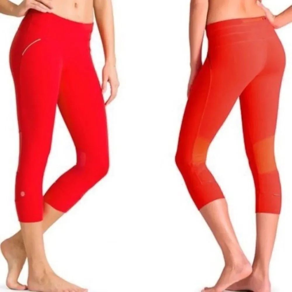 Athleta Coral Sizzle Relay Capri
